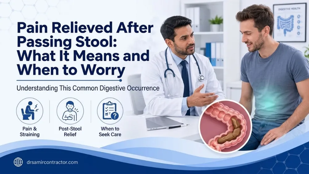 Pain Relieved After Passing Stool | IBS Abdominal Pain