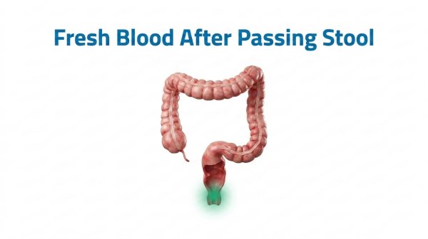 Fresh Blood After Passing Stool | Symptoms, Causes, Treatment