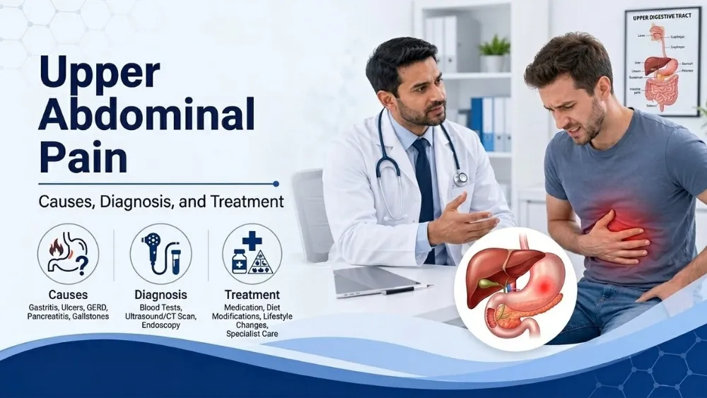 Upper Abdominal Pain | Causes, Warning Signs & Treatment