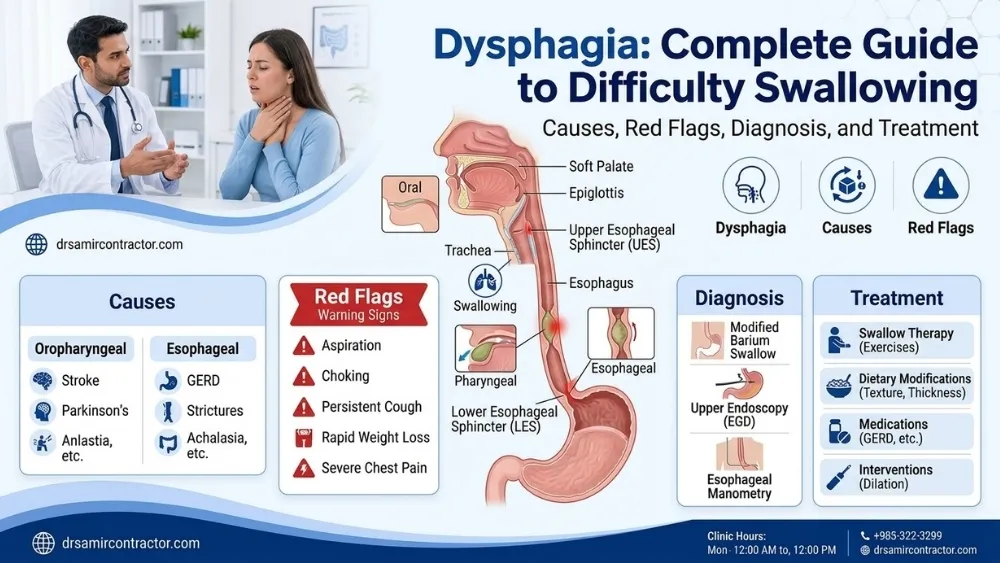 Dysphagia: Causes & Red Flags | Complete Guide