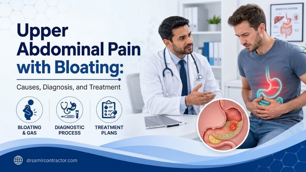 Upper Abdominal Pain with Bloating | Causes & Treatment