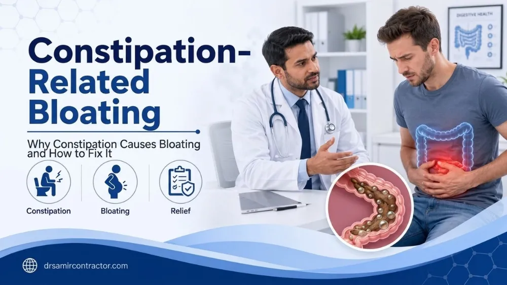 Constipation-Related Bloating | Causes, Indian Diet Tips, Treatment