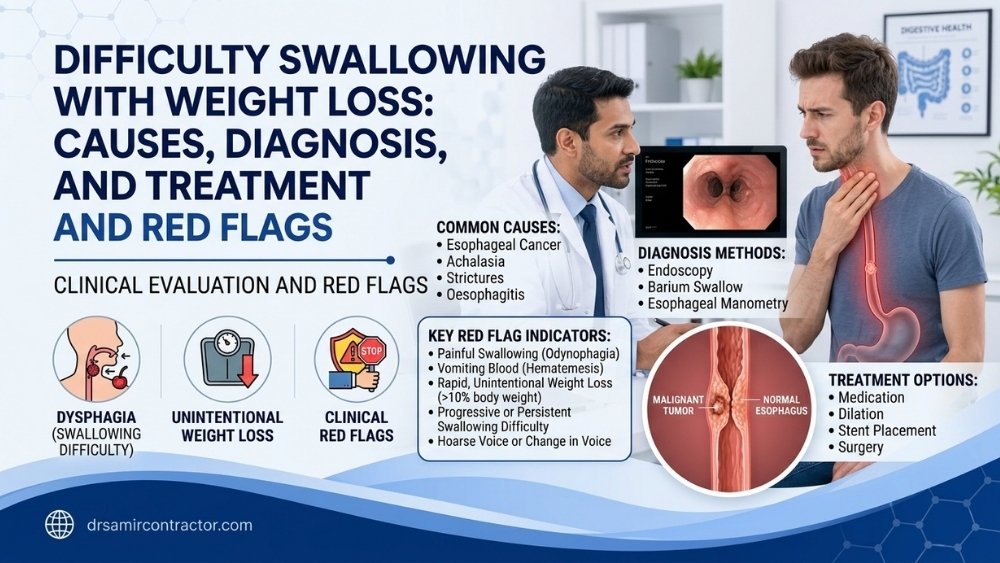 Difficulty Swallowing with Weight Loss | Causes & Treatment