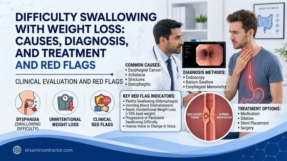 Difficulty Swallowing with Weight Loss | Causes & Treatment