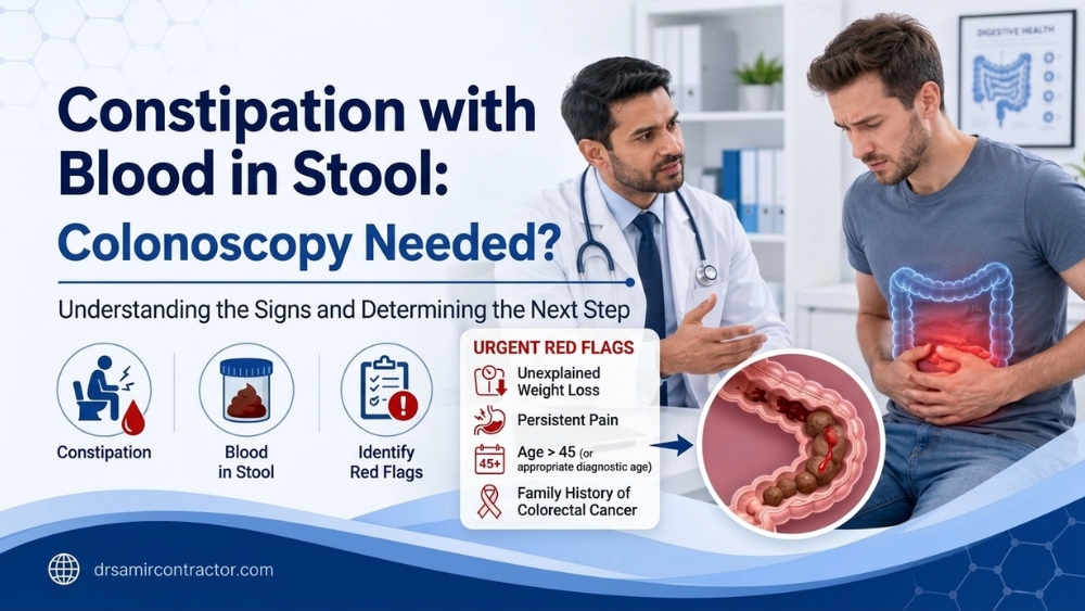 Constipation with Blood in Stool | Causes & Colonoscopy Guide