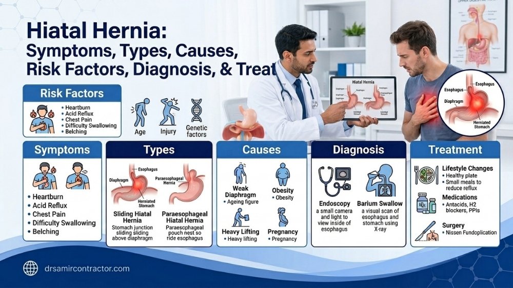 Hiatal Hernia | Symptoms, Types, Causes & Treatment